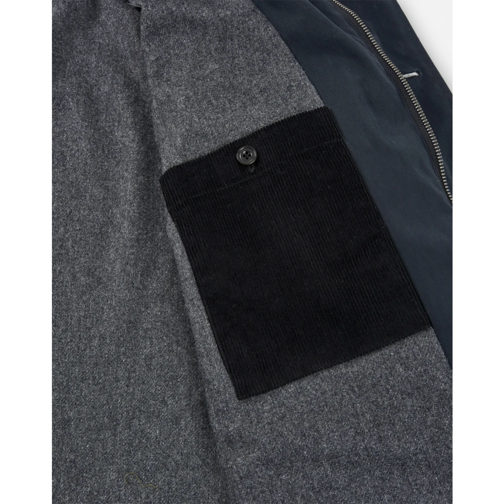 Hartford Blauwe Marinejas met voorzak Blue Heren