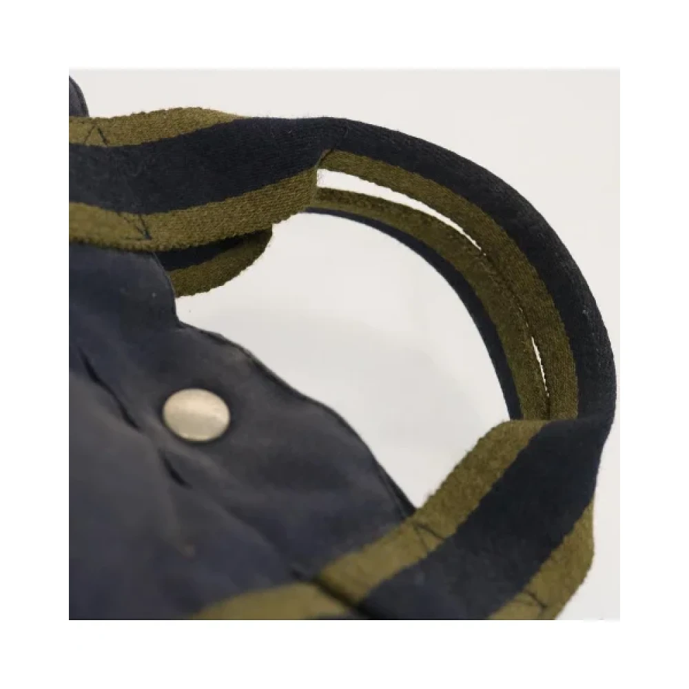 Hermès Vintage Pre-owned Cotton handbags Blue Dames