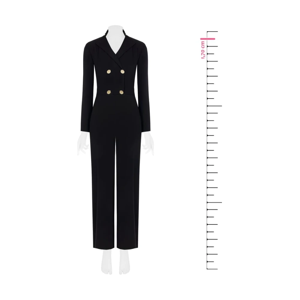 RINASCIMENTO Elegante Winter Jumpsuit Black Dames