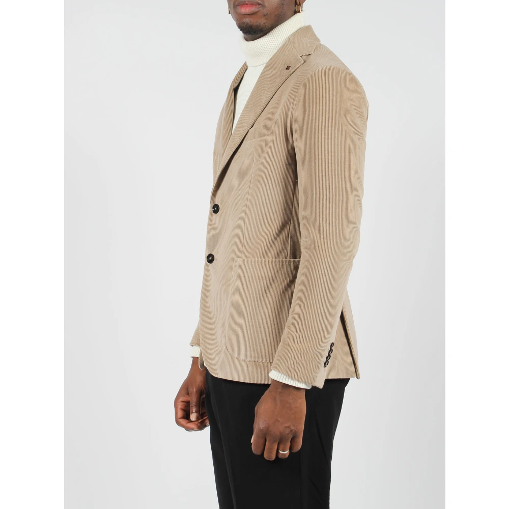 Tagliatore Ribgeweven JAS Beige Heren