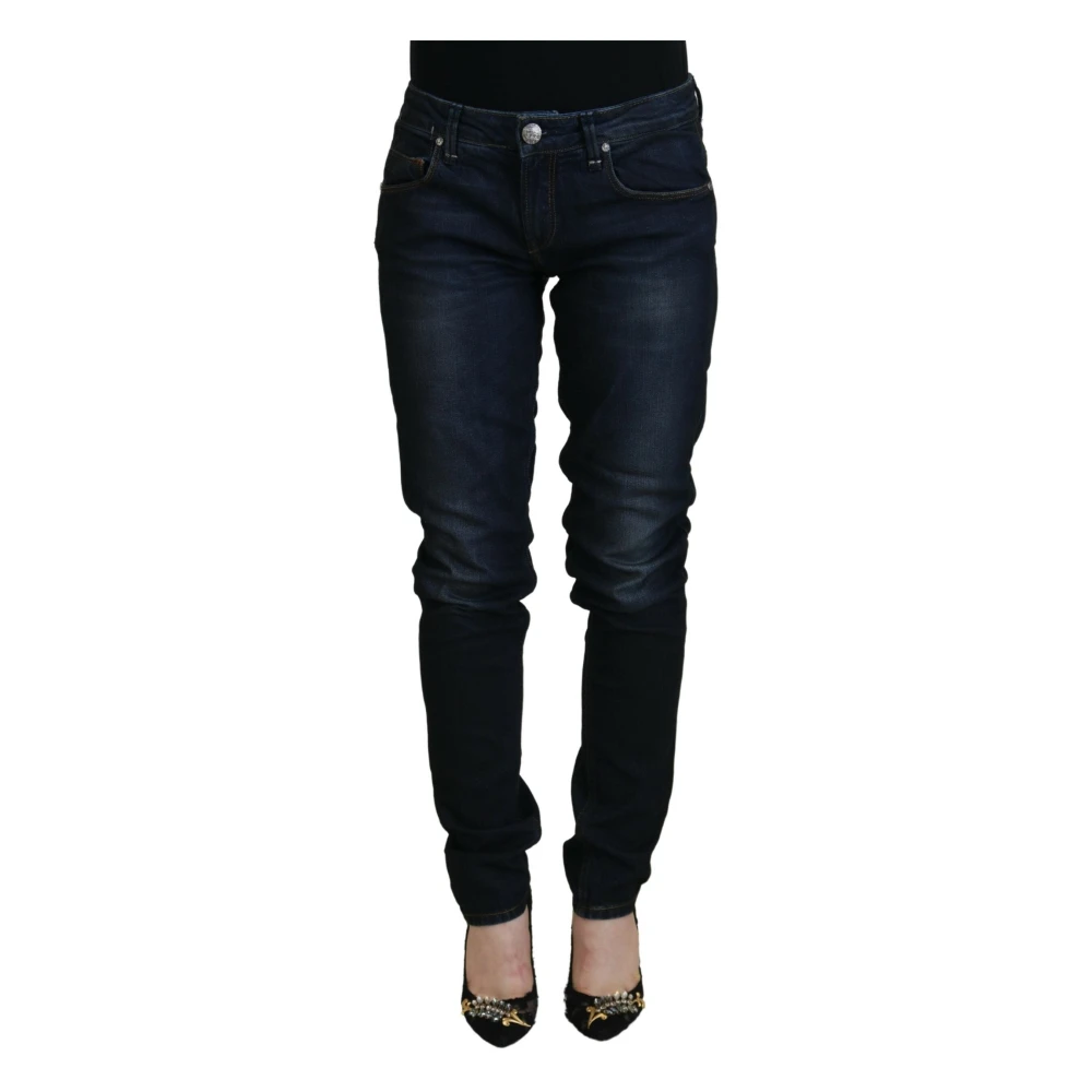 Acht Low Waist Denim Trousers - Female - Slim Fit Jeans - Blue - W26 - Jeans
