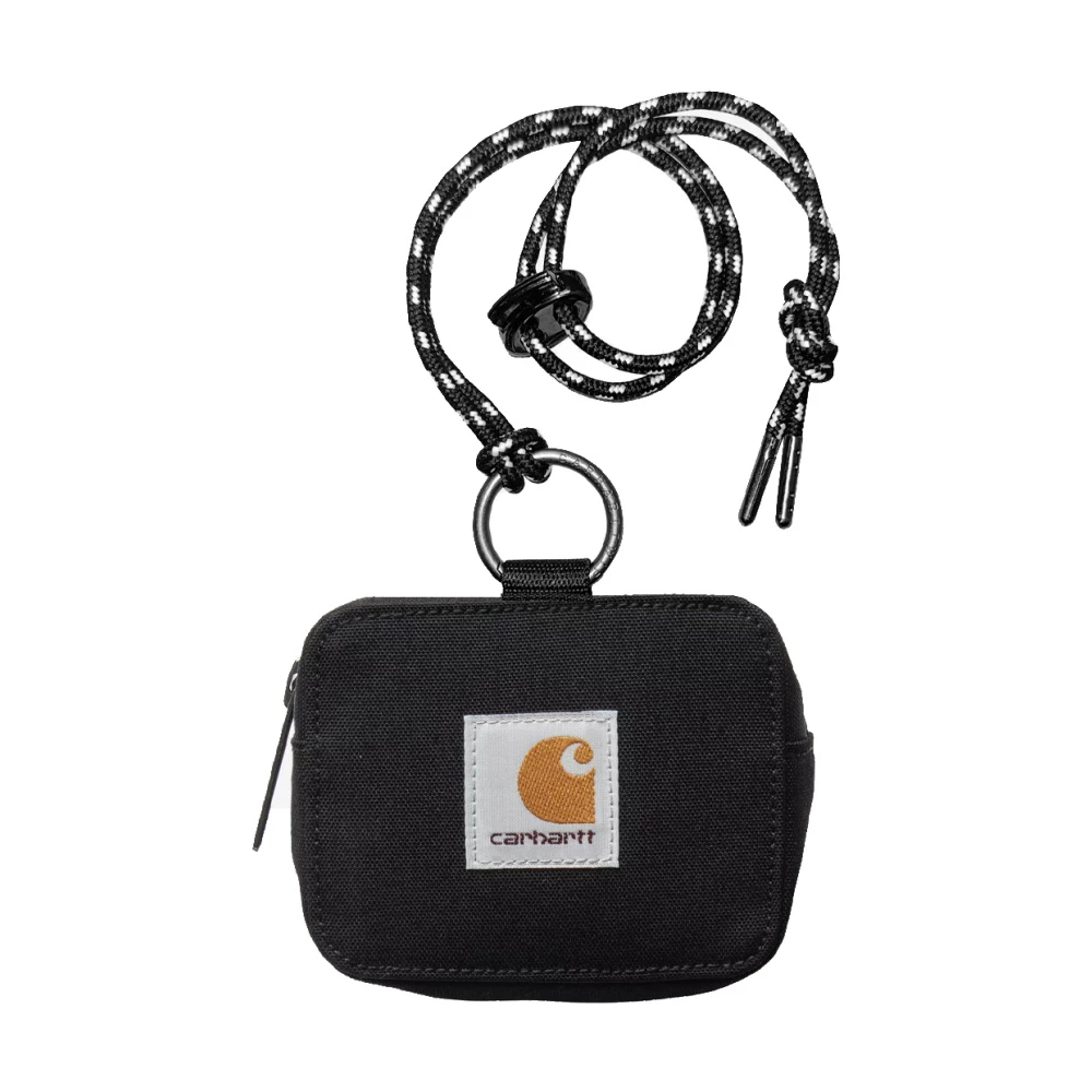 Carhartt Wip Men's Black Wallets & Cardholders, One Size, Adair Pouch