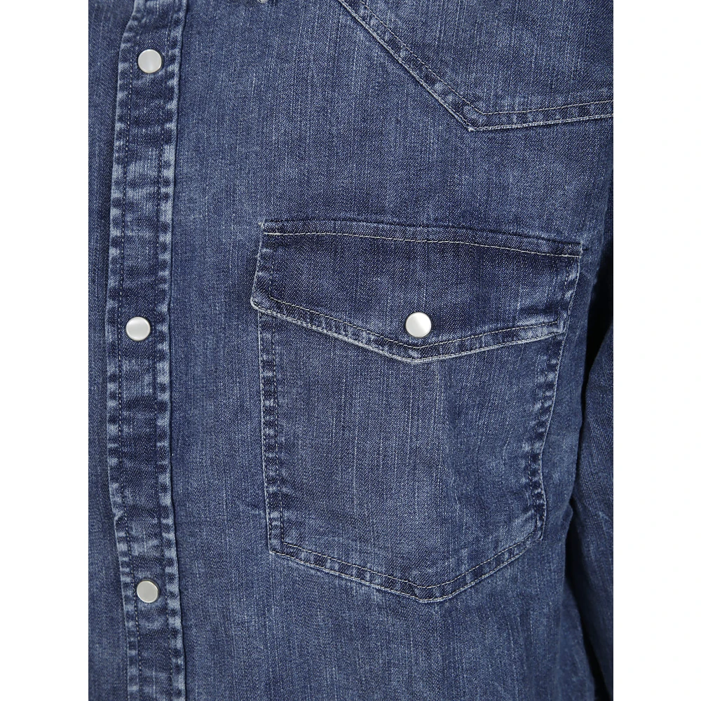 Dondup Denim Overhemd Blue Heren