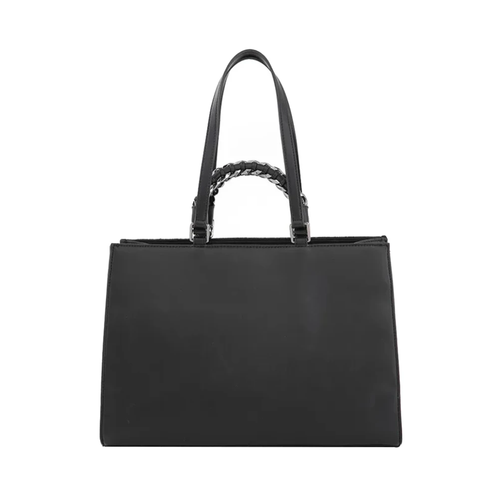 Liu Jo Zwarte handtas met gouden details Black Dames