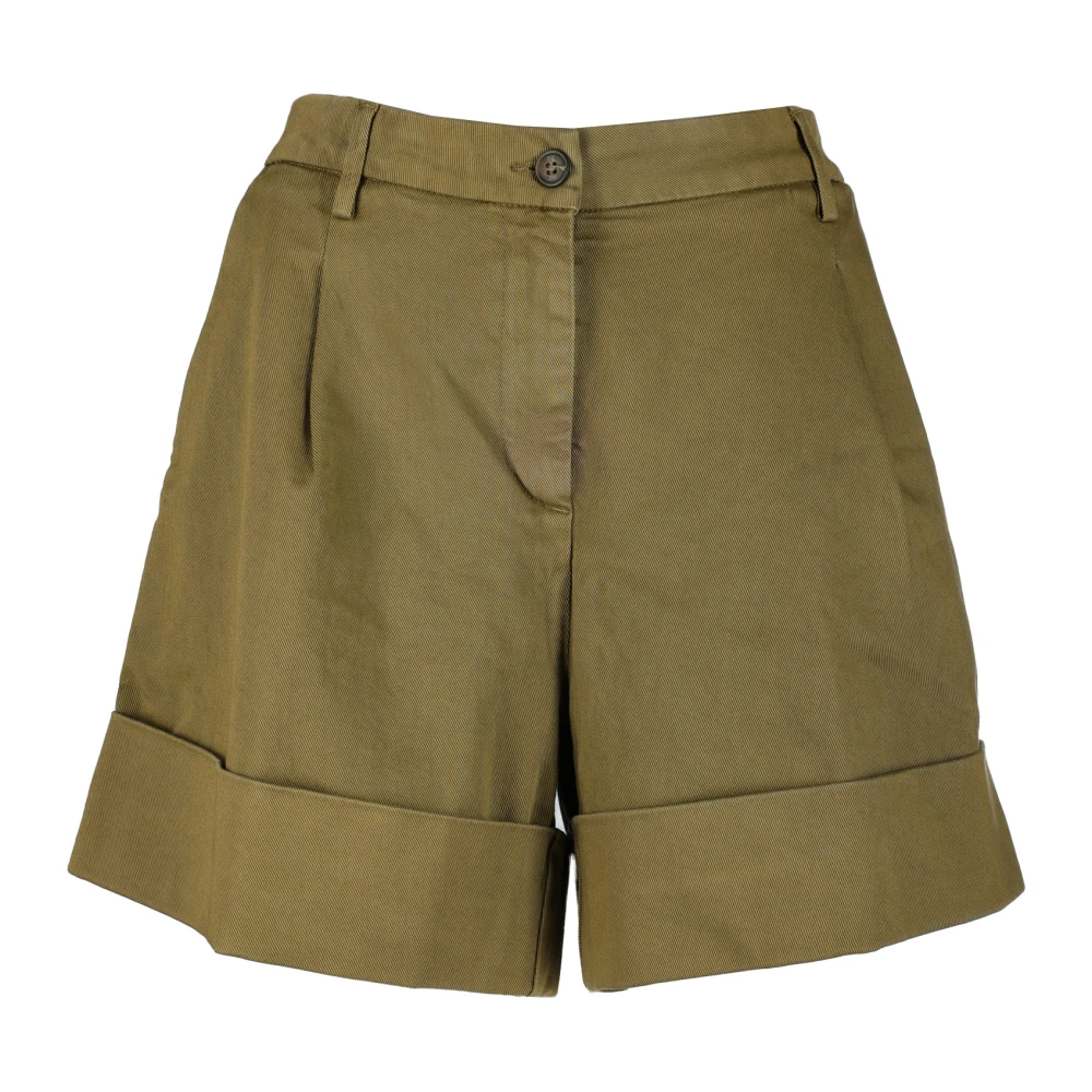 Fay Militair Groene Bermuda Shorts Green Dames