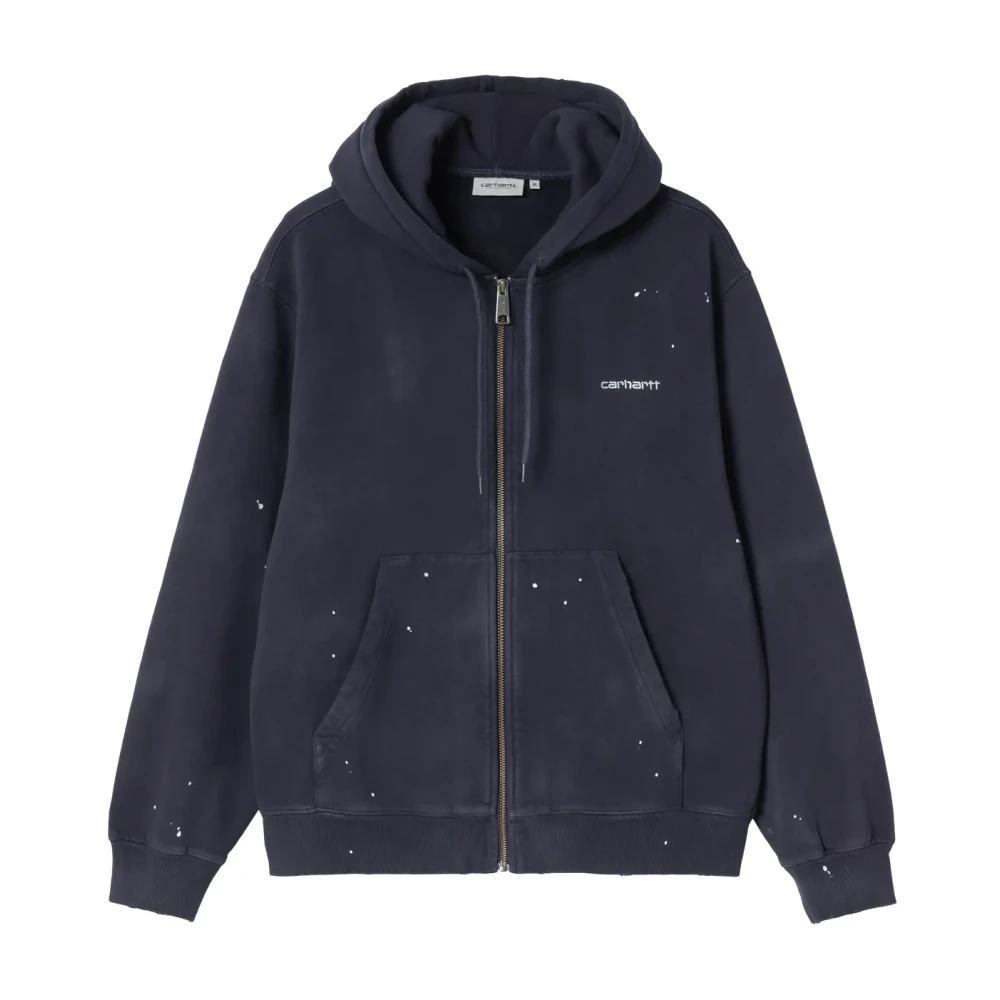 Carhartt Wip Men's Blue Zip-Throughs, L, Hooded Painter Jacket