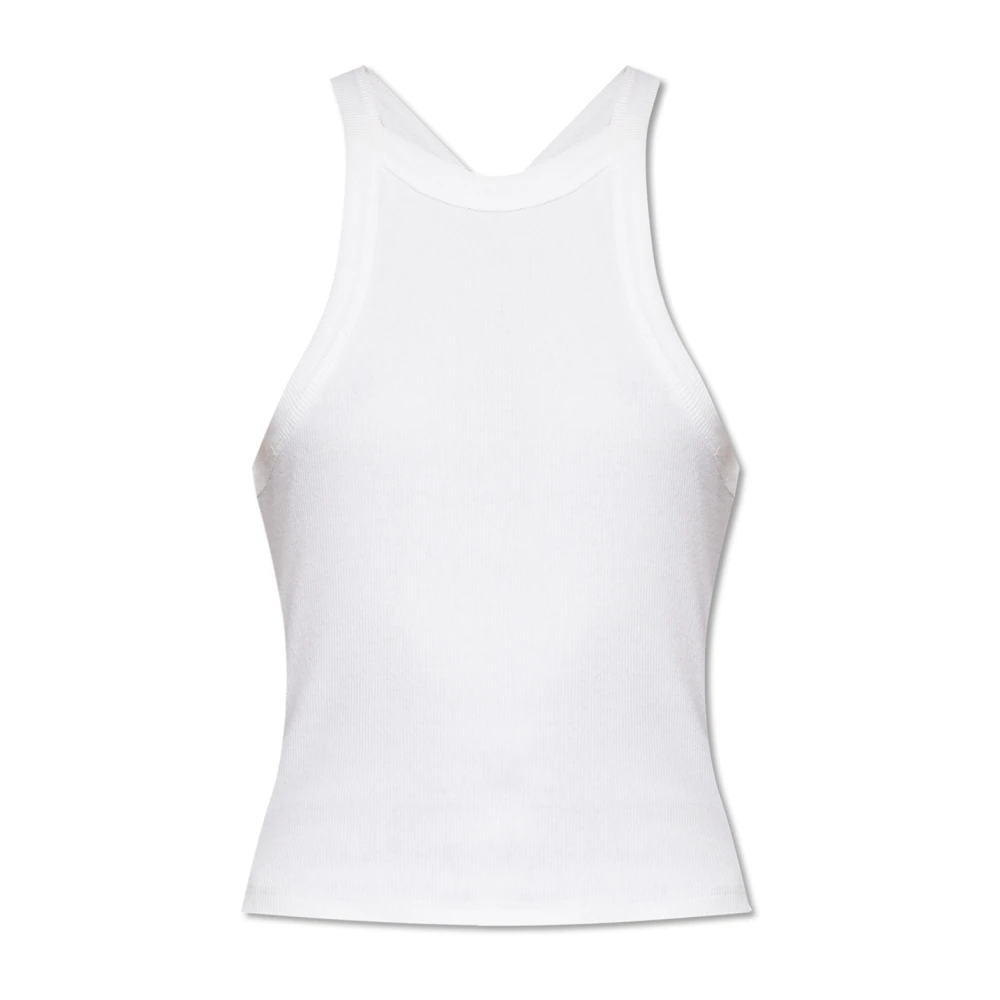 AllSaints Sofia geribbelde top White Dames