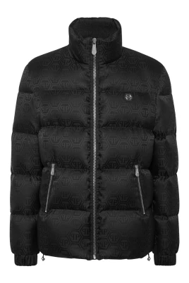Kort Nylon Pufferjacka med Monogram