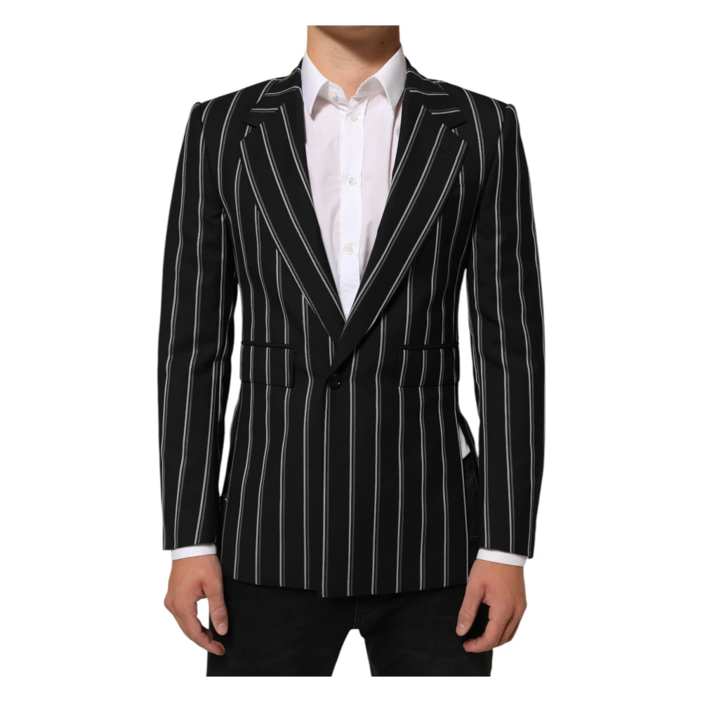 Dolce & Gabbana Men's Black Sicilia 1 Button Suit Blazer