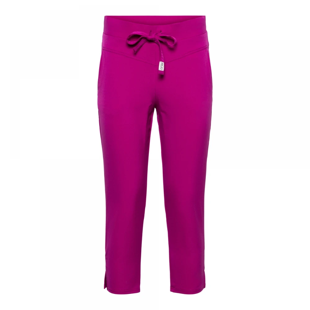 &Co Woman Fancy Capri Reisbroek Framboos Purple Dames