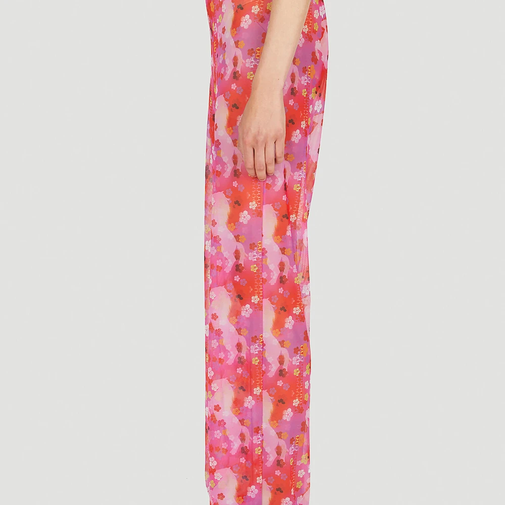 Louise Lyngh Bjerregaard Bloemenprint Office Broek Multicolor Dames