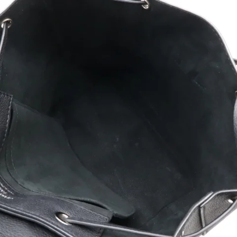 Louis Vuitton Vintage Pre-owned Leather backpacks Black Dames