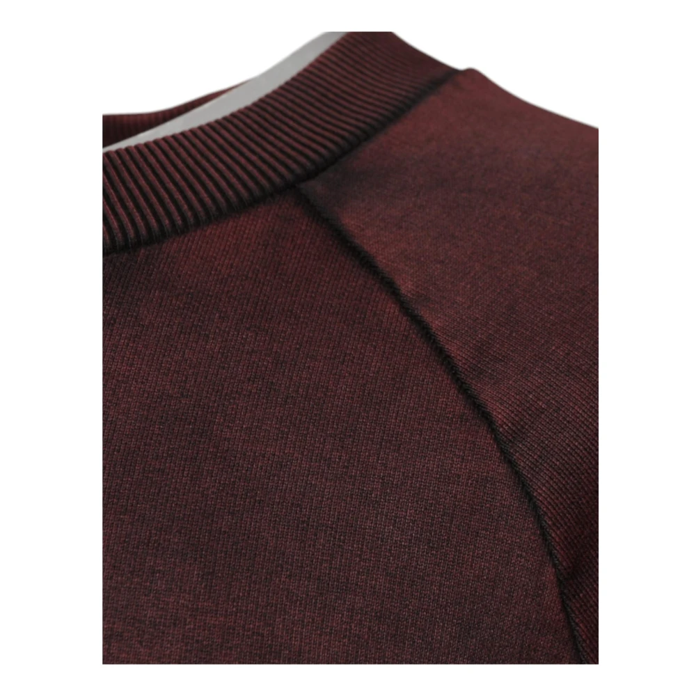 Dolce & Gabbana Bruine Katoenen Logo Crew Neck Sweater Brown Heren