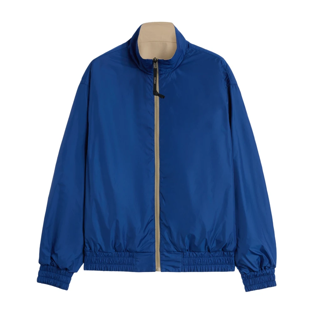 Aspesi Men's Blue Reversible Cotton Twill Jacket - Light Jackets - 2XL - Jackets