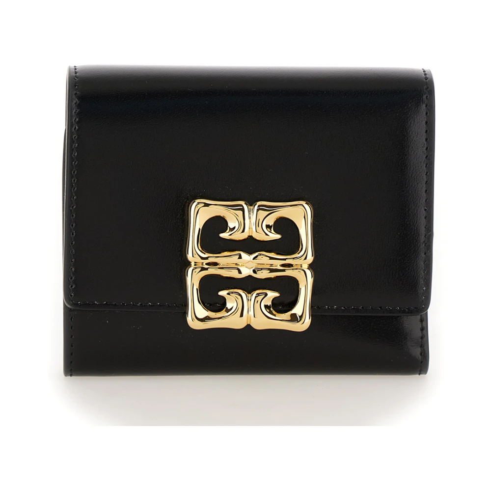 Givenchy Zwarte portemonnee met 4G-logoplaat Black Dames