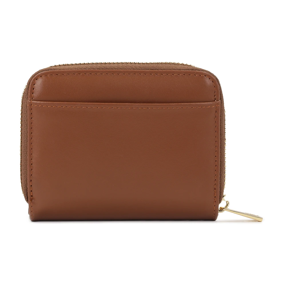 Kazar Kleine bruine portemonnee met drukknoopsluiting Brown Dames