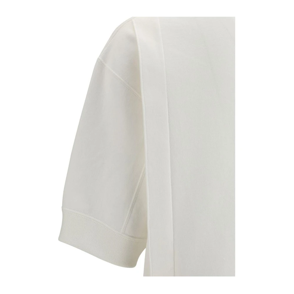 Jil Sander Oversized Crew Neck Katoenen T-Shirt White Heren