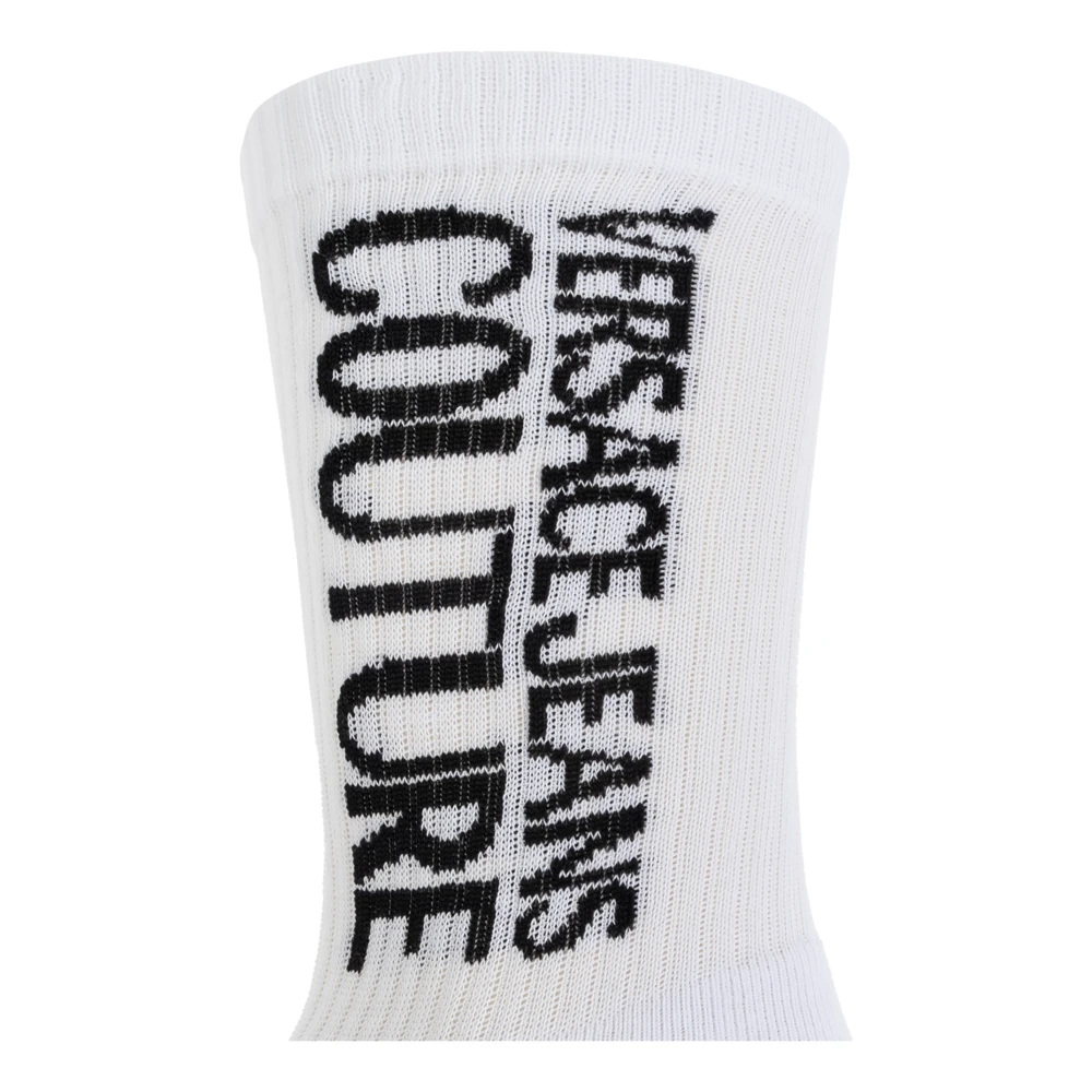 Versace Jeans Couture Katoenen sokken met logo White Heren
