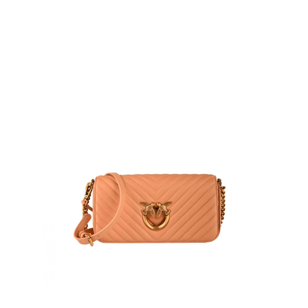 Pinko Gewatteerde Mini Love Tas Click Pink Dames