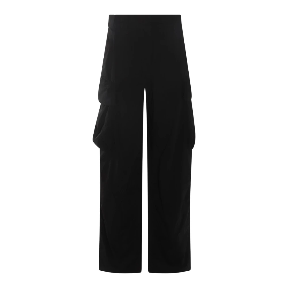 Alexander wang Zwarte Cargo Broek met Rits Black Dames