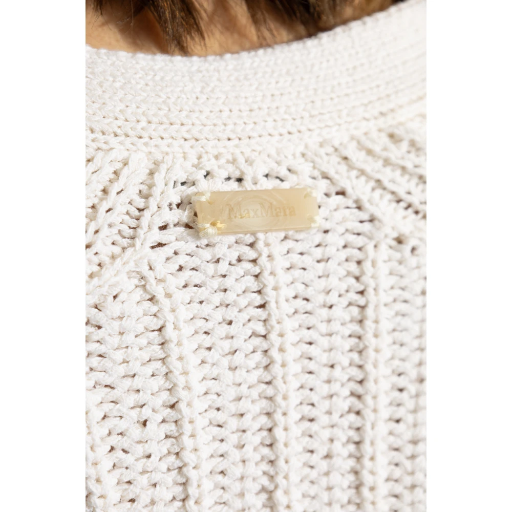 Max Mara Cardigan Stelvio White Dames