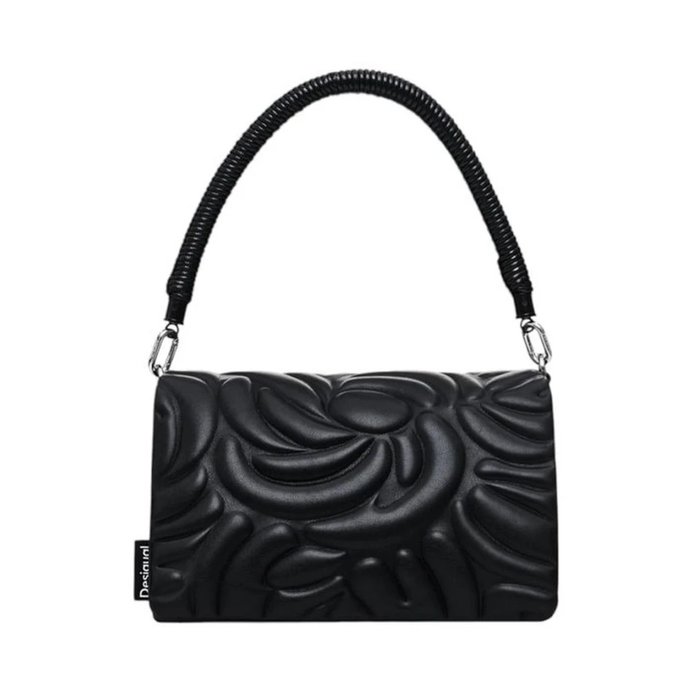 Desigual Minimalistische Polyurethaan Handtas Dames Collectie Black Dames