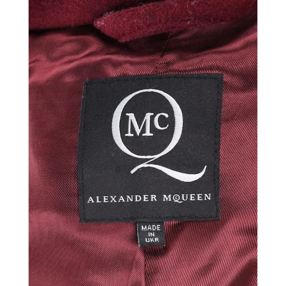 Alexander McQueen Pre-owned Wool outerwear Red Dames