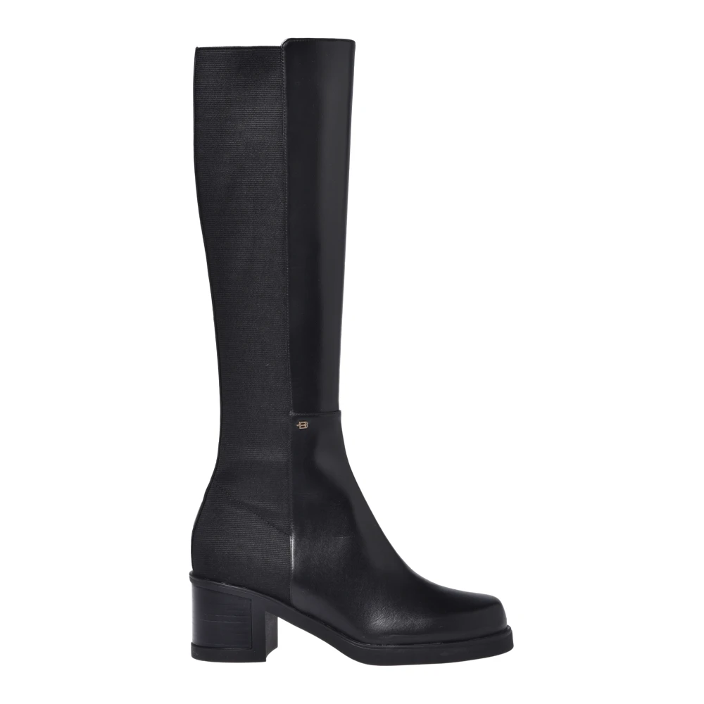 Baldinini Mujer Negro - Botas Negras De Tela Y Cuero - Shoes - 41 Eu - Botas Negras De Tela Y Cuero