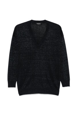 blue-ribbed-v-neck-sweater