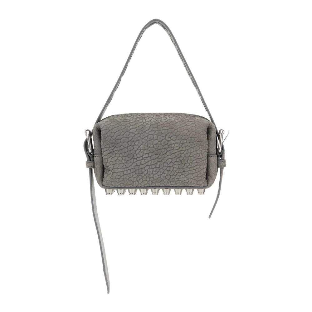 alexander wang Stijlvolle Grijze Nabuk Schoudertas Gray Dames