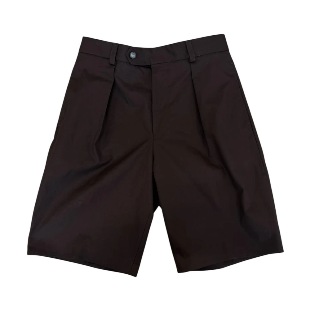 Boss Herr Brun Shorts M, Bomull, Tailored Bermuda Shorts