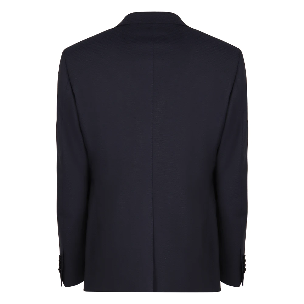 Tagliatore Wollen pak met satijnen revers Blue Heren
