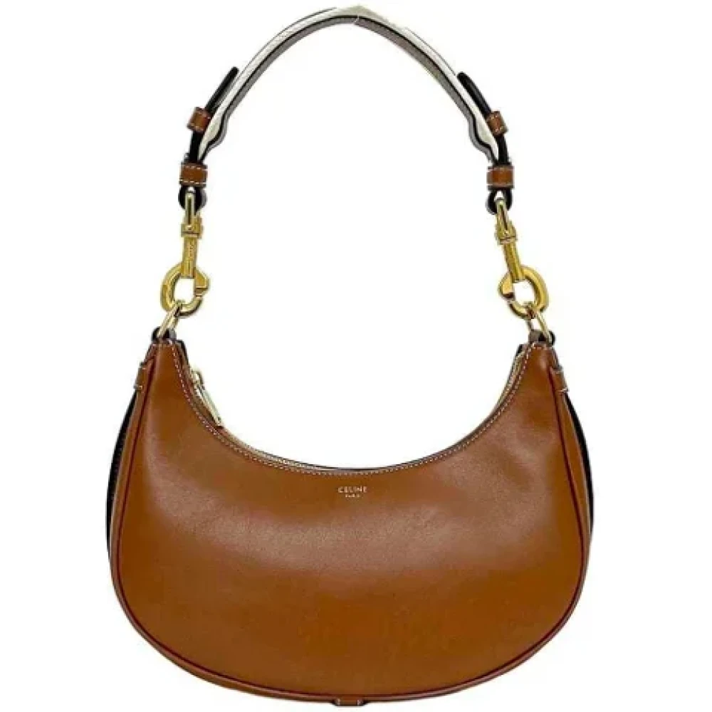 Celine Vintage Pre-owned Leather shoulder-bags Brown Dames