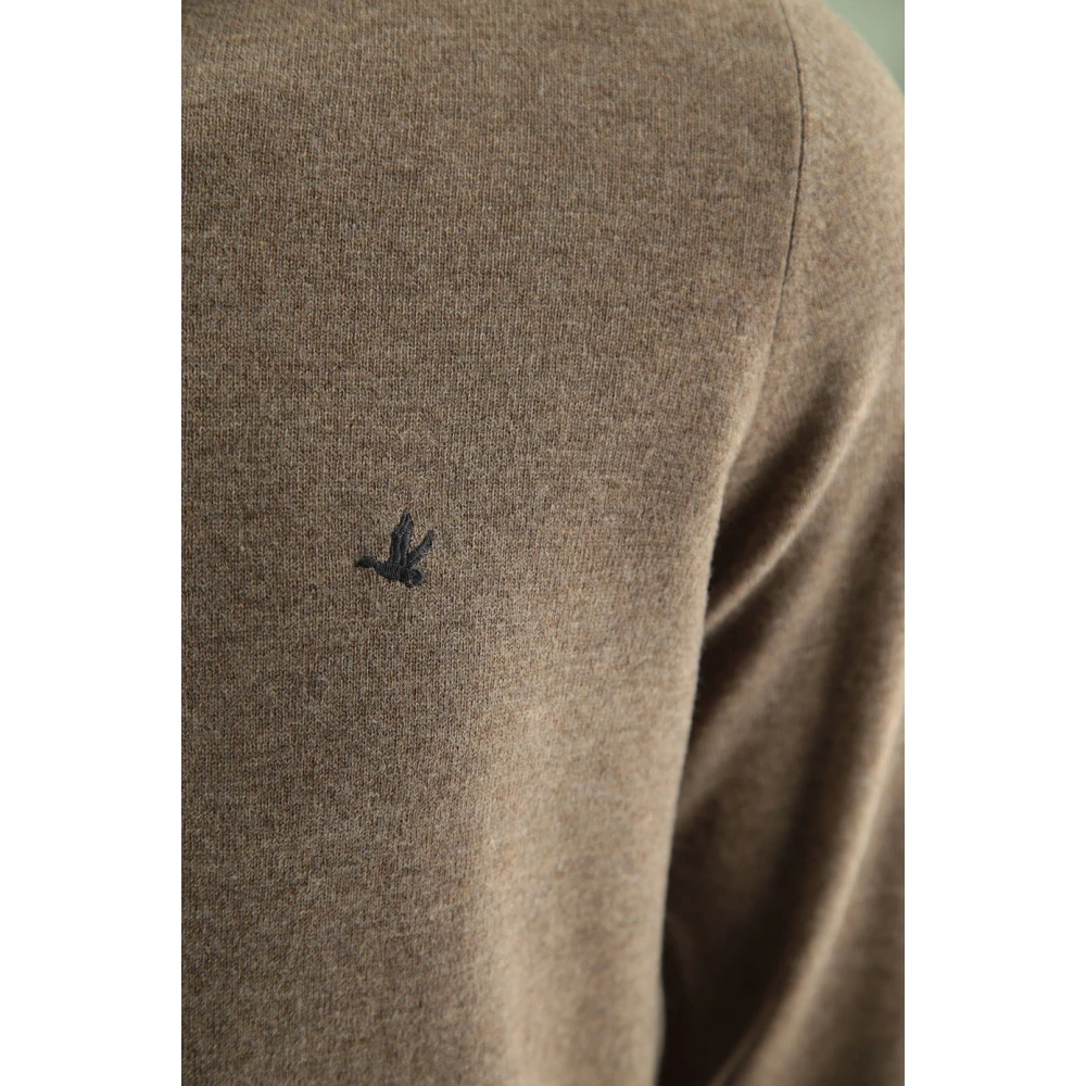 Brooksfield Round-neck Knitwear Brown Heren