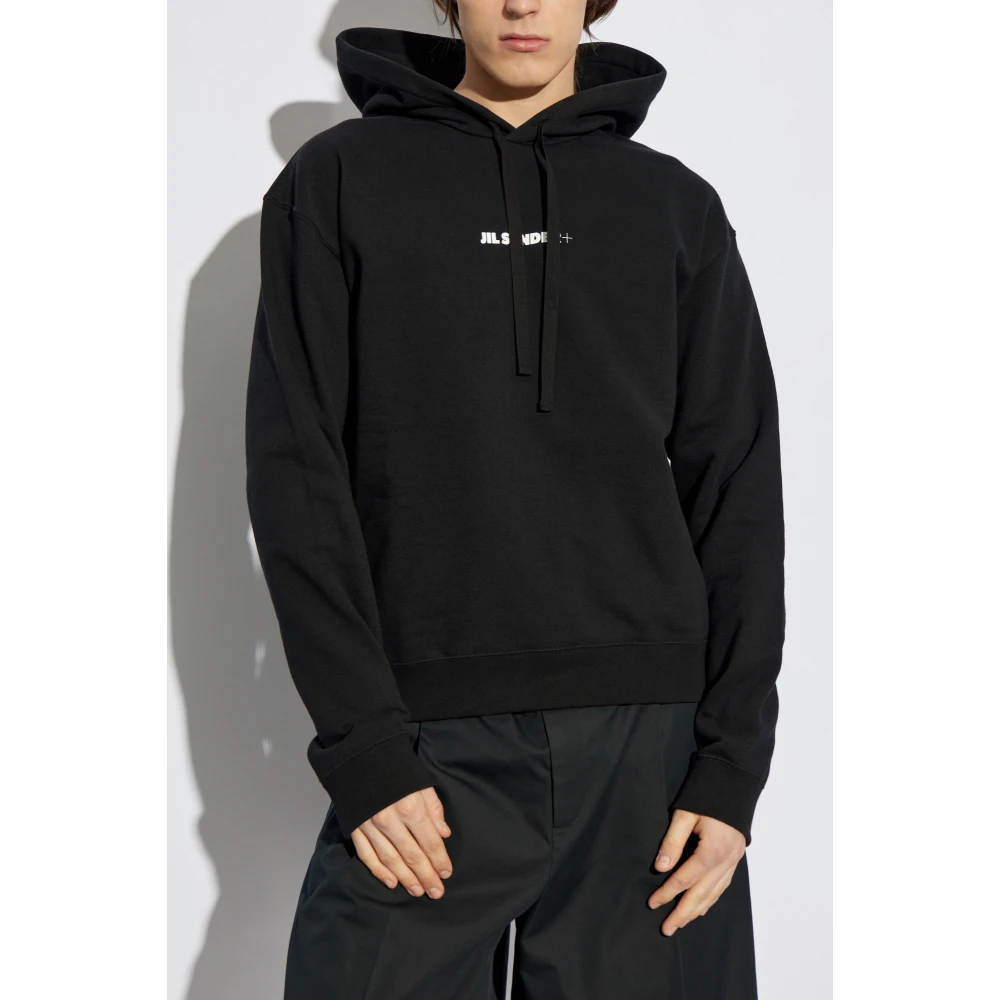 Jil Sander Hoodie Black Heren
