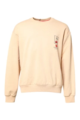 Körsbärs Tryck Crew Neck Tröja