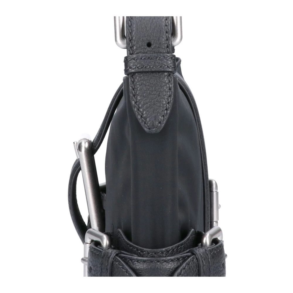 Bottega Veneta Zwarte Schoudertas met Logo Black Dames