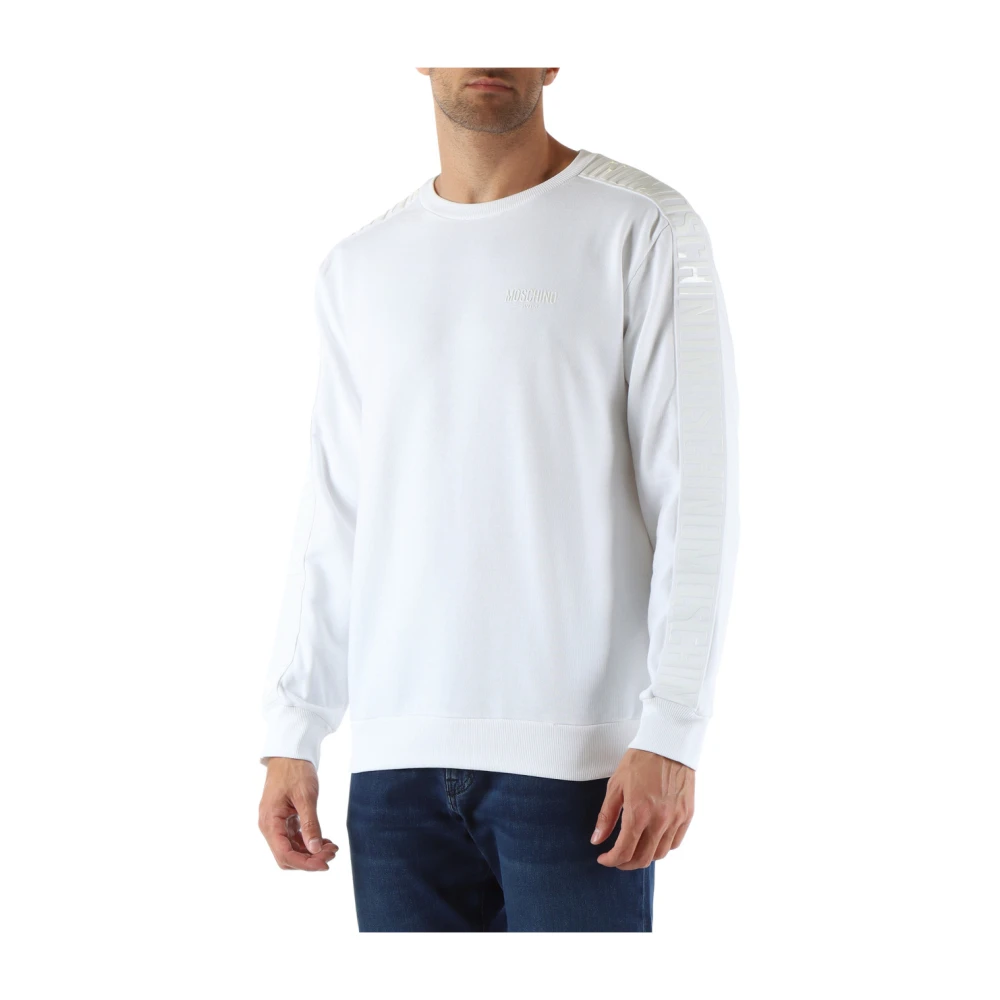 Moschino Katoenen sweatshirt met logodetails White Heren
