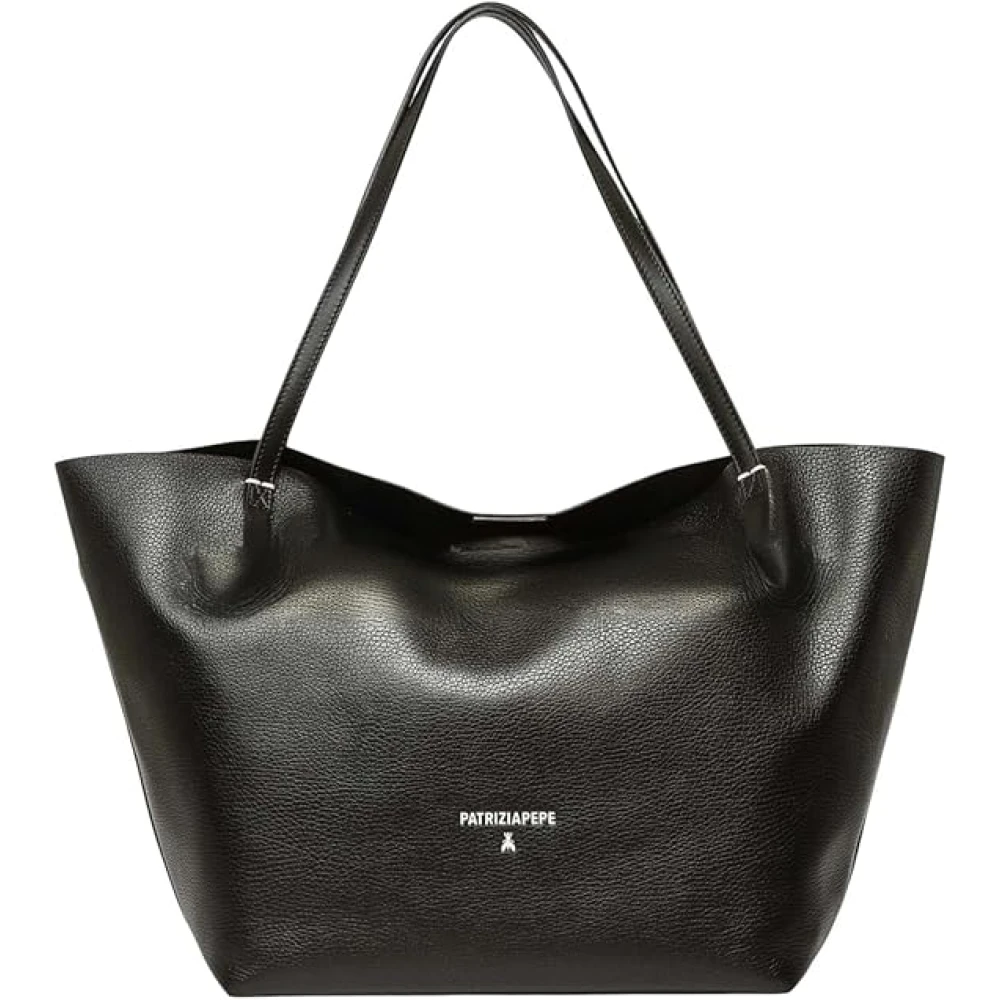 Patrizia Pepe Women's Black Shopping Bags, One Size, Never Complete