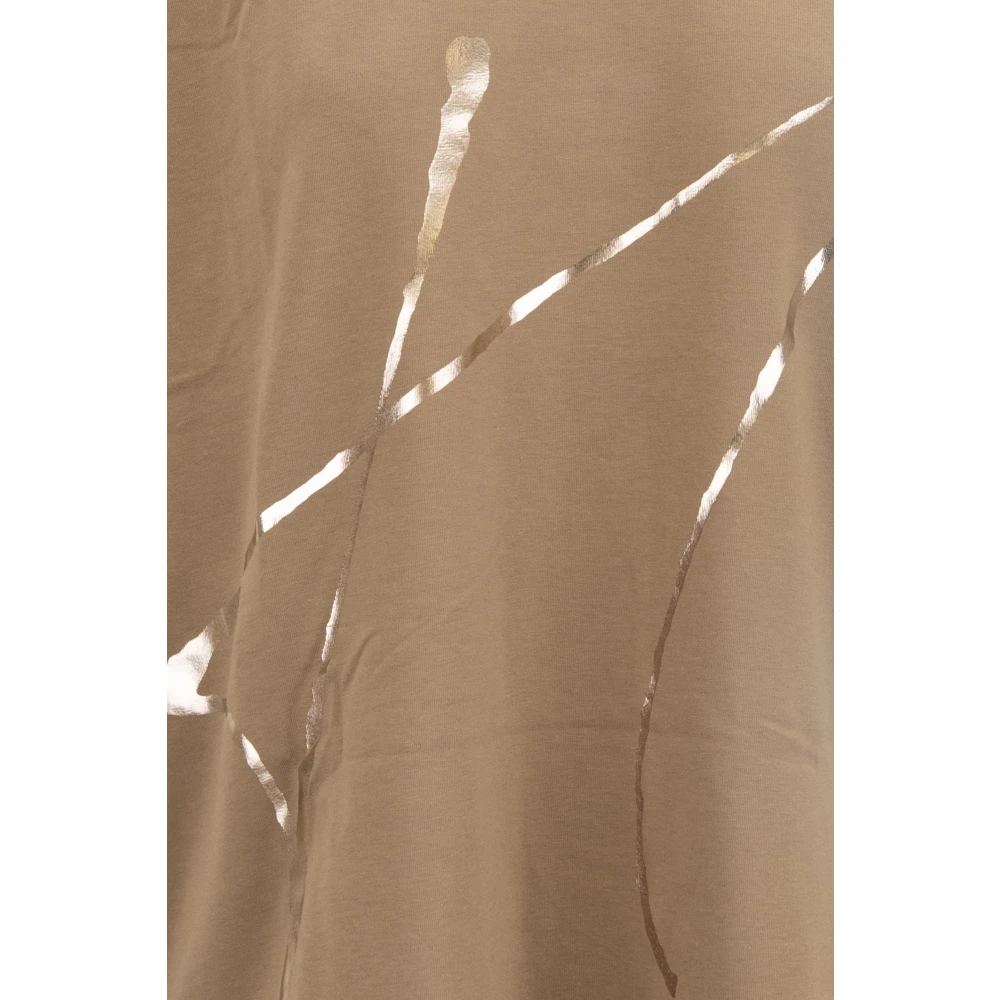 Herno T-shirt met grafische print Brown Heren