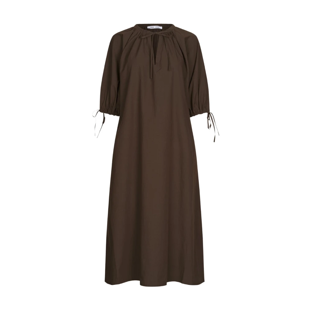 Samsøe Samsøe Brown Samateran Dress - Female - Midi Dresses - S - Dresses
