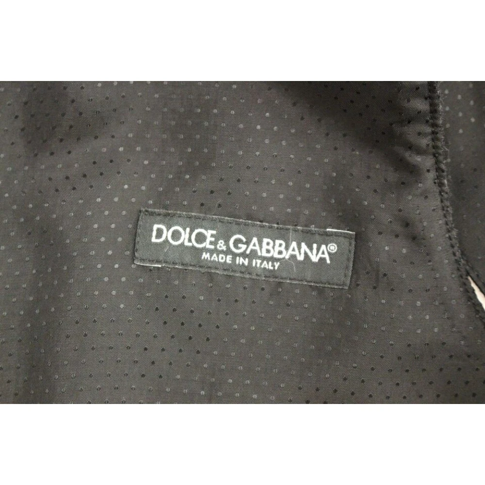Dolce & Gabbana Elegante Grijze Wollen Blend Vest Gray Heren