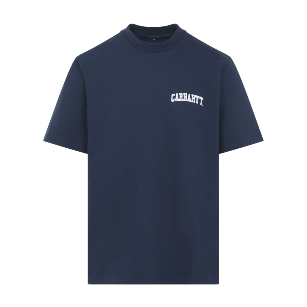 Carhartt Wip Men's Blue Short Sleeves University Script T-Shirt