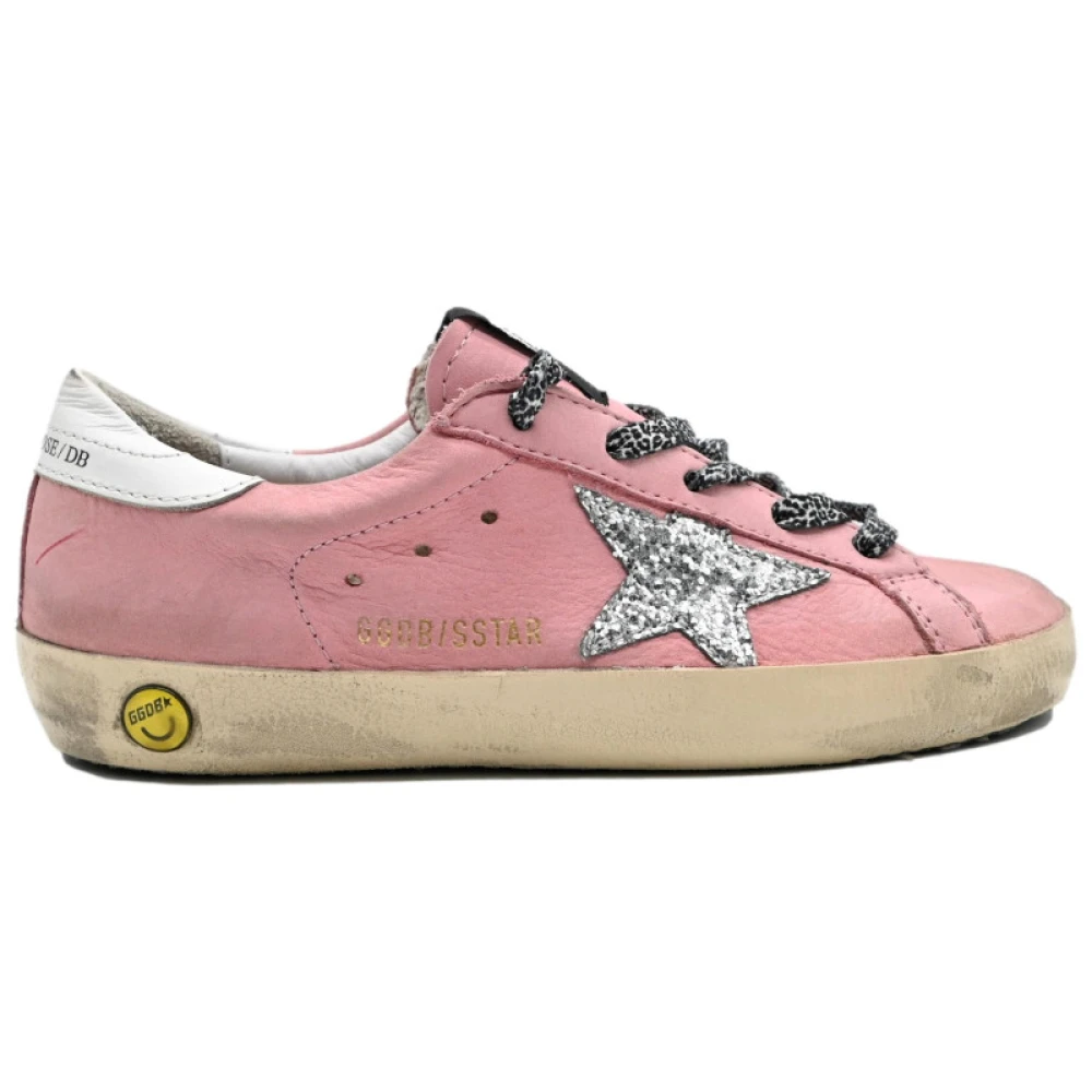 Golden Goose Rosa Glitter Superstar Sneakers Pink, Flicka