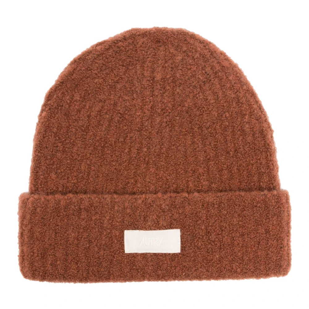 Autry Bruine Wol Beanie Hoed Brown Heren