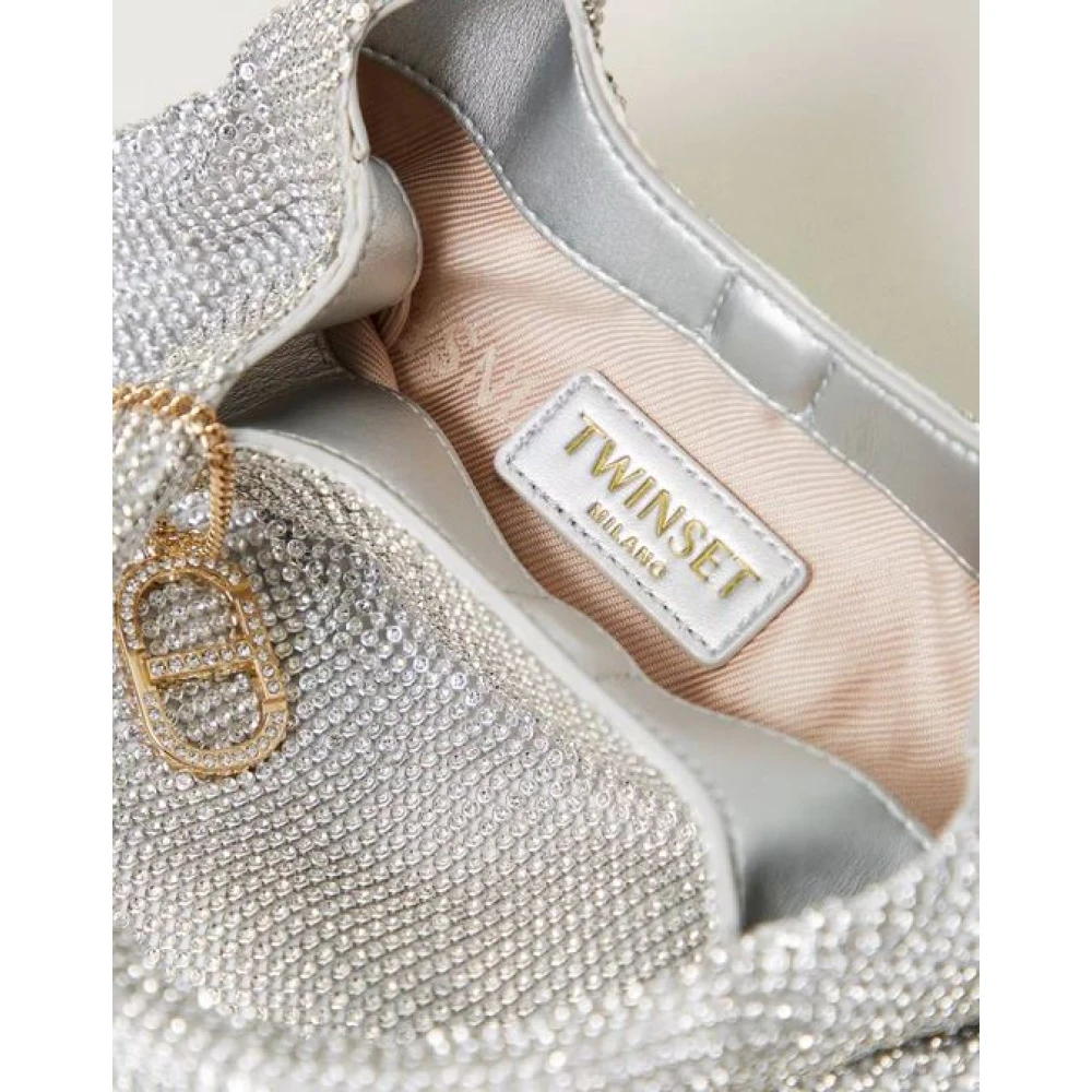 Twinset Avondtas met Charme Ketting Gray Dames