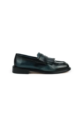 Läder Loafer Sko