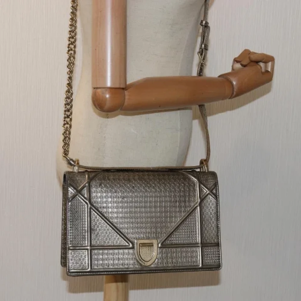 Dior Vintage Pre-owned Leather dior-bags Yellow Dames