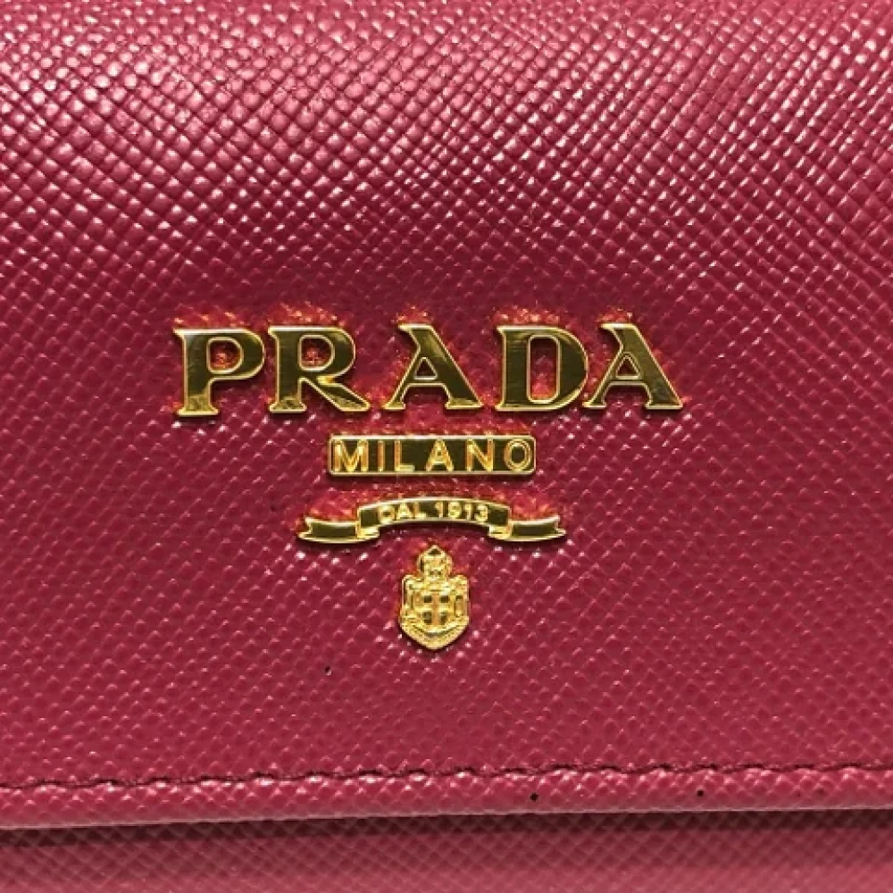 Prada Vintage Pre-owned Fabric key-holders Pink Dames