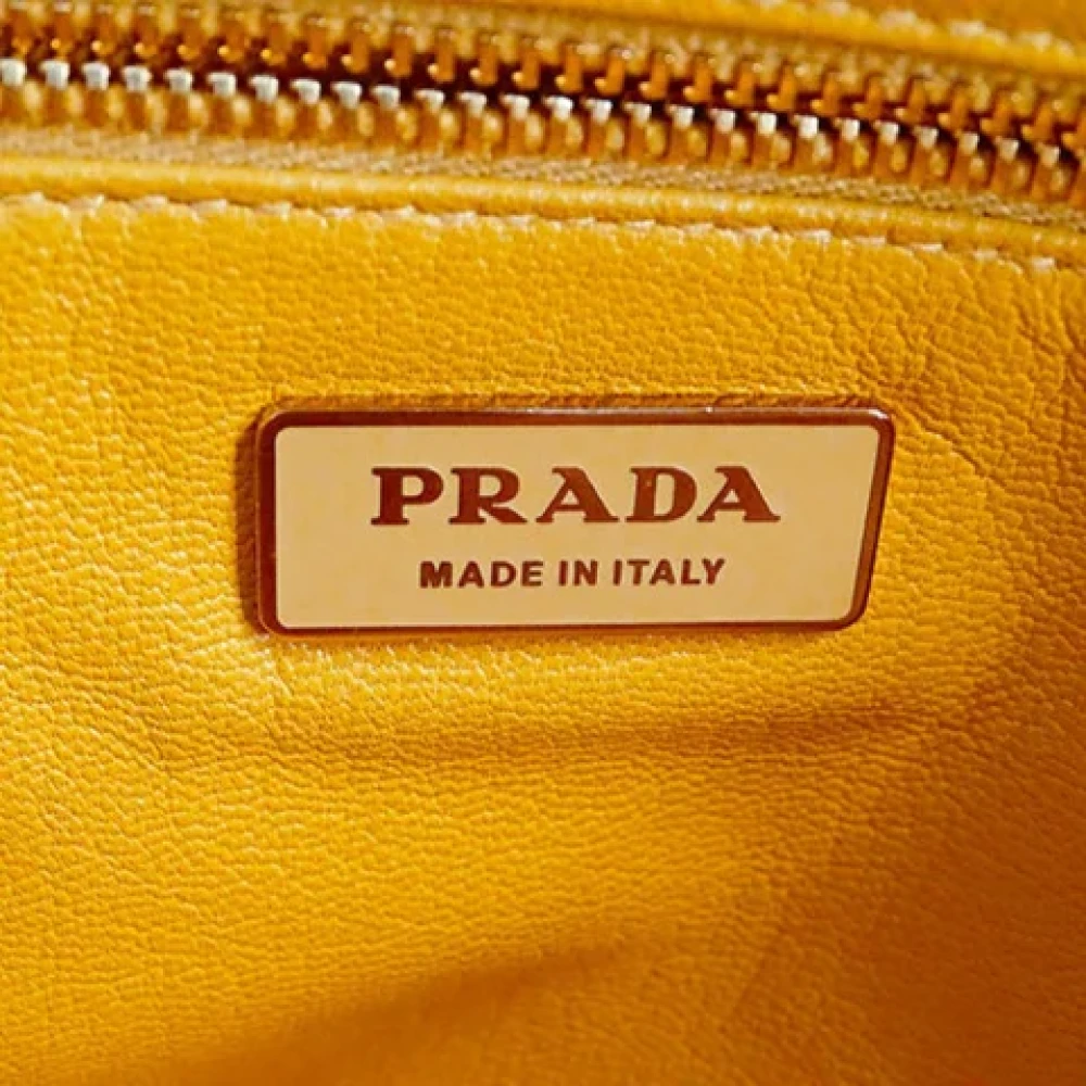 Prada Vintage Pre-owned Leather prada-bags Brown Dames